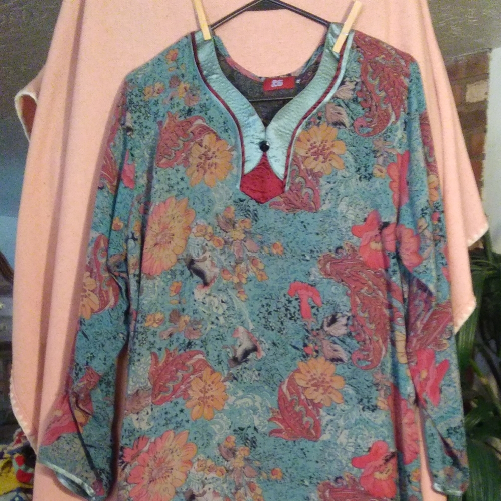 L.S. brand Oriental Gown? Hobo Dress? Size XL